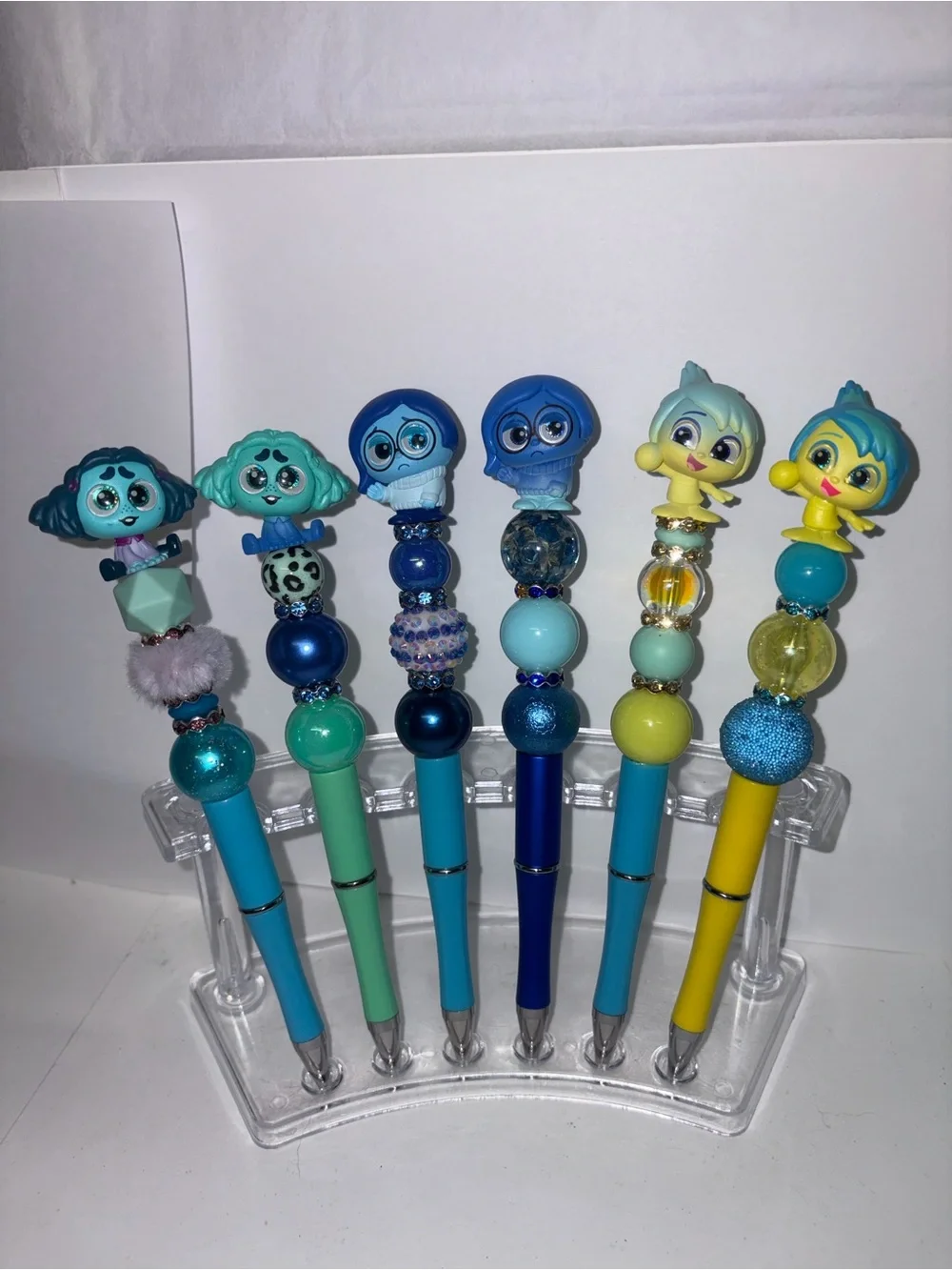 Inside out character beaded pens